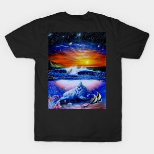 Dolphin seascape shirt T-Shirt
